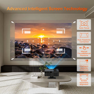 YDH-X6 Mini 4K Chiếu T950S 1200 ANSI 2 + 16G Android 13 Bằng Giọng Nói Điều Khiển Từ Xa 120 Inch Tự Động Tập Trung Home Video Máy Chiếu Di Động - Product Image 3