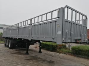 Semirremolque de plataforma con vallas para transporte de animales, 3 ejes, 80 toneladas, precio de fábrica - Product Image 5