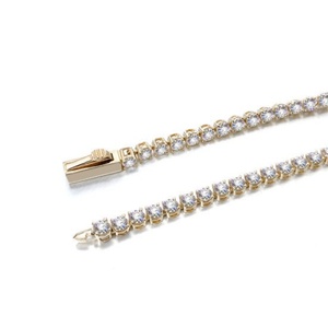 18K Gold Plated Hiphop Jewelry Cubic Zirconia <b>Ice</b> <b>Out</b> Tennis <b>Chains</b> - Product Image 2