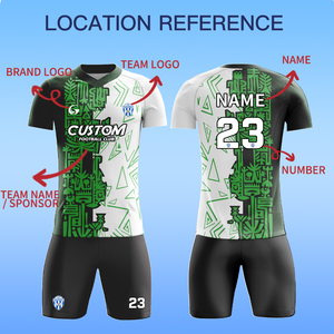 Maglia da Calcio Personalizzata con Sublimazione Completa, Logo Ricamato, Kit da Allenamento Calcistico, Taglie Fino a 6XL, Divisa da Calcio Giovanile Z259009 - Product Image 3