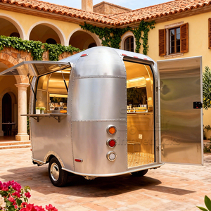 Unique Custom Trailer Food Truck Pizza Doner Kebab Burger Tacos Fried Chicken Trailer Food Truck with a <strong>Bed</strong> - Product Image 3