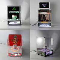 Présentoir de bouteille d'huile de CBD acrylique personnalisé usine acrylique de gloire de LED acrylique de poche