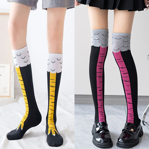 Calcetines <span class=keywords><strong>de</strong></span> pie <span class=keywords><strong>de</strong></span> <span class=keywords><strong>pollo</strong></span> para niños por encima <span class=keywords><strong>de</strong></span> la rodilla, calcetines adelgazantes ligeramente comprimidos, <span class=keywords><strong>medias</strong></span> <span class=keywords><strong>de</strong></span> cuatro longitudes con calcetines <span class=keywords><strong>de</strong></span> pantorrilla para el invierno - Product Image 1