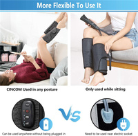 Appareil de Compression Rechargeable Dvt Masseur de Jambes Masseur de Mollet à Compression d'Air Sans Fil pour la Relaxation Musculaire