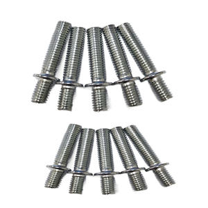 Wit Zink Dubbele Kop Schroeven Met Tussenliggende Tanden, Tussenschroeven, Staartgat Met Zeskantsteunschroeven - Product Image 2