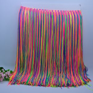 Groothandel 12 "30Cm Meer Kleuren Zijdeachtig Chainette Nylon Dubbele Dikte Dansjurk Kwastje Franje Voor Decoratie - Product Image 3