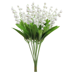 Bouquet de lys artificiels en soie plastique, fleurs pour mariage, décoration de la maison, accessoires de photographie en extérieur - Product Image 5