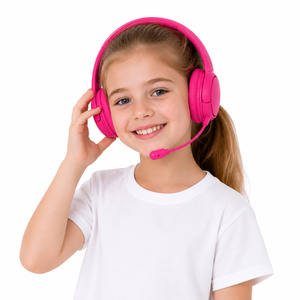 Audífonos coloridos para juegos para niños, con cancelación de ruido ANC, inalámbricos Bluetooth, con micrófono incluido para computadora portátil y tableta - Product Image 3