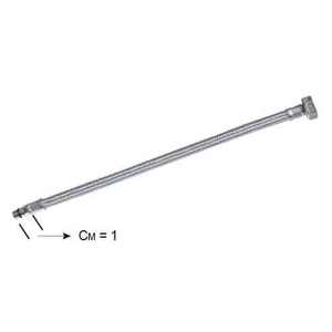 Manguera flexible corta de acero inoxidable con agujeros de una sola palanca F 1/2 X M 12 cm 35 para herramienta de torneado - Product Image 1