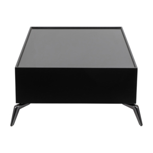 Tavolino da Caffè Rettangolare, Arredamento Moderno per Soggiorno, Piano in Vetro, Design Elegante in Legno, Tavolo d'Accento per Arredamento Casa - Product Image 3