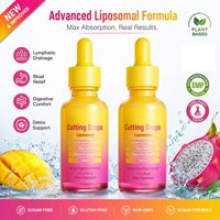 Private Label Mango Dragon Fruit smaak Liposomale Supplement Druppels, Kruidendruppels voor darmgezondheid en stofwisselingondersteuning