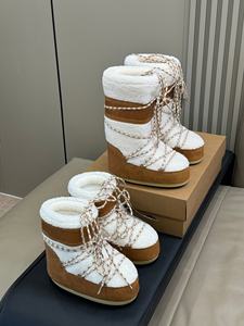 Bottes d'hiver antidérapantes de haute qualité de marque originale pour unisexe, avec dessus en fourrure douce et confortable, semelle intermédiaire en peluche pour la cheville et le pied. - Product Image 2