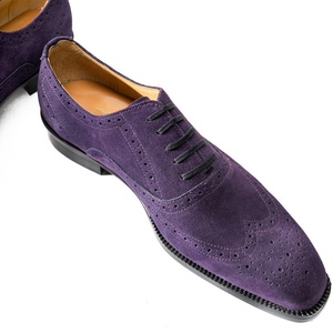Nuevos Zapatos de Negocios para Hombre Hechos a Mano con Punta Cuadrada, Impermeables, Transpirables, Antideslizantes, de Piel Vacuna con Cordones, Estilo Mate, para Primavera y Otoño - Product Image 2