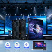 7680Hz Yüksek Yenileme Hızlı P3.91 P4.81 Led Video Duvar İç Mekan Mobil Kiralık Sahne Video Duvarı LED Işık Gösterge Kabini