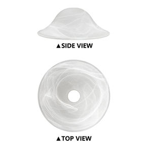 โคมไฟแก้วโบราณสําหรับโคมไฟตั้งพื้น ตะแกรงสีฟ้า Torchiere เปลี่ยนโคมไฟ - Product Image 4