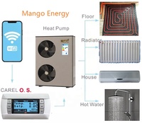 Pompe à eau chauffante cc, 220 v, onduleur, source d'air, systèmes de chauffage et de refroidissement, régulateur à eau
