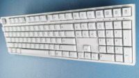 Minimalist White PBT Keycaps with Cherry Profile Layout Dye-Sub 61/87/104/108 MX Switch Compatible for Mechanical Keyboard