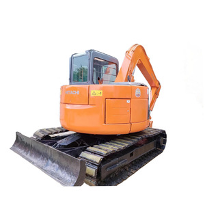 Mini-excavatrice d'occasion Hitachi ZX75 ZX75us avec moteur Yanmar, moteur PLC, hydraulique, chenilles, engin de construction - Product Image 1