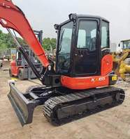 Excavatrice d'occasion KX165 de 5,5 tonnes, modèle 2021, moteur et pompe haute puissance, bon état de fonctionnement, origine Japon