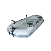 DAMA Nouveau Bateau Gonflable OEM 270 pour la Pêche, Bateau Pneumatique Pliant en PVC avec Kit de Réparation