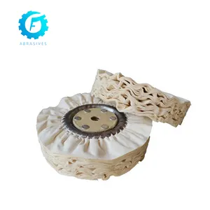 White airway buffing wheel polishing wheel / Treated Airway cloth buff wheel