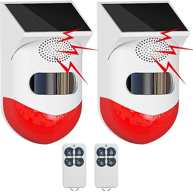Home Security Wireless Alarm System Solar Powered Outdoor Burglar GSM Alarm System