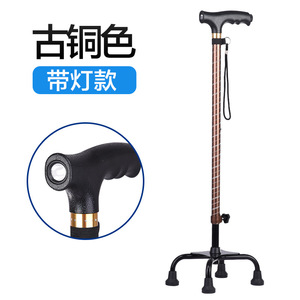 ไม้เท้าอลูมิเนียมอัลลอยด์แบบสี่ขา ยี่ห้อคอนเนอร์ พร้อมไฟ LED ปรับความสูงได้ สำหรับผู้สูงอายุ ช่วยพยุงเดิน - Product Image 2
