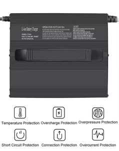 24V 36v48v 30A 25amp Lithium Battery Charger Nhôm Nhà ở được xây dựng trong quạt làm mát với màn hình hiển thị cho RV Xe tay ga điện xe đạp - Product Image 3