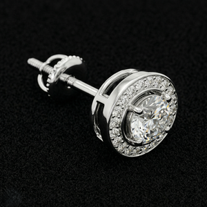 Designer Platinum Diamond <b>Fine</b> <b>Stud</b> <b>Earrings</b> IGI Certified High Clarity Brilliant Stones Luxury Jewelry for Women Daily Party - Product Image 4