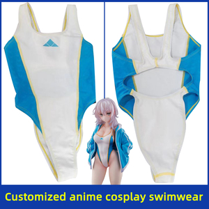 Traje de Baño <span class=keywords><strong>Bikini</strong></span> de <span class=keywords><strong>Anime</strong></span> con Logotipo Personalizado, Ropa de Playa de Nailon y Spandex, OEM - Product Image 2