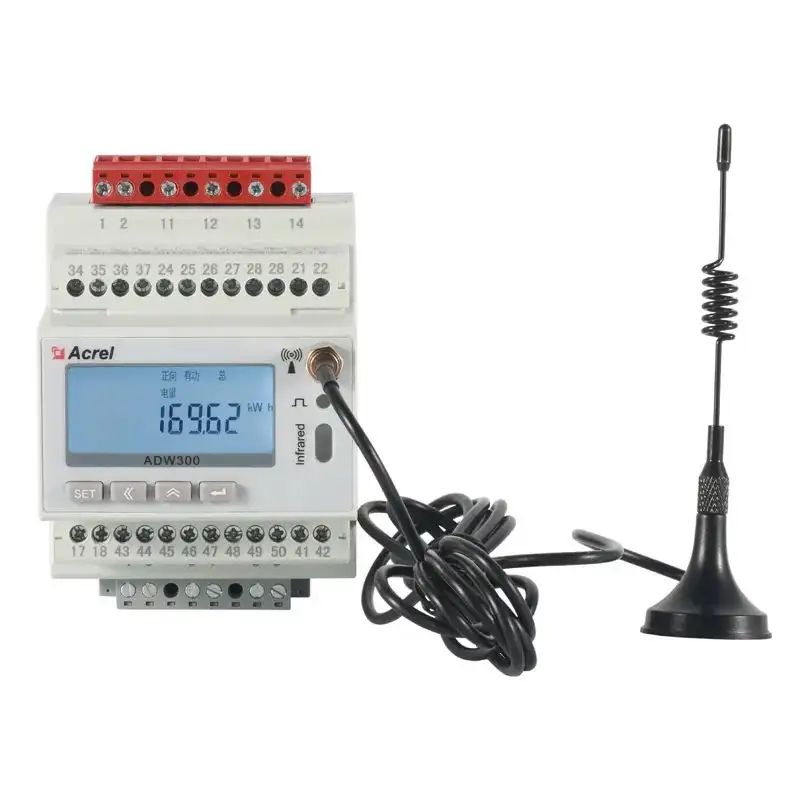 ADW300/C kWh Accuracy Class 0.5S 3 phase electric power energy meter electrical metering equipment RS485 Port