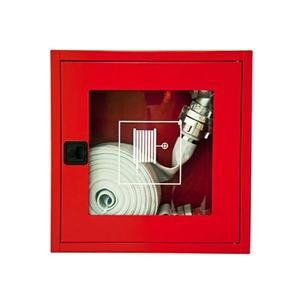Gabinete de Mangueras Contra Incendios de Acero Rojo Montado en la Pared con Espuma a Base de Agua para Incendios Clase A, B y E, Uso Residencial y de Oficina - Product Image 1