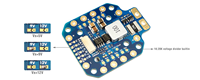 Matek PDB-HEX 12S 5A 5V/9V/12V BEC Carte de distribution d'énergie PDB 30.5X30.5Mm 20X20mm pour RC Multirotor X-CLASS Avion Drones