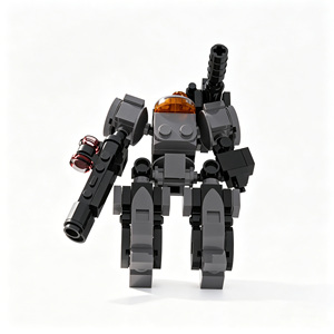 Patrol Trooper No 4 DIY Mecha Robot Building <b>Blocks</b> Bricks Set STEM Educational Construction Assembly Toy Kit For Kids Boys Gift - Product Image 6