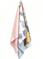 Serviette de sport en microfibre pliable portable, vente en gros, logo personnalisé, serviette de sport d'extérieur