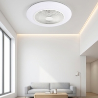 Lampe ventilateur à télécommande, design simple, CCT réglable et dimmable, 220V 40W+20W