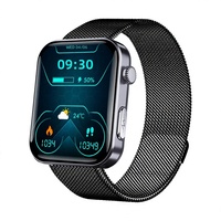 Smartwatch Quadrato F300 con Funzione di Chiamata, SOS, Rilevamento Cadute, Contapassi, Monitoraggio del Sonno, Fitness Tracker e Notifiche Messaggi