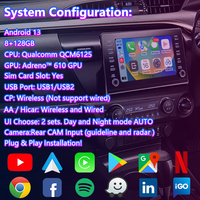 Lsailt 8+128GB Android Carplay Multimedia Video Interface untuk Toyota Hilux 2019-Sekarang