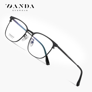 แว่นตา Danda Eyewear F51113 กรอบไทเทเนียมทรงสี่เหลี่ยมสำหรับผู้ชาย พร้อมเลนส์ป้องกันแสงสีฟ้าแบบ Plano - Product Image 1