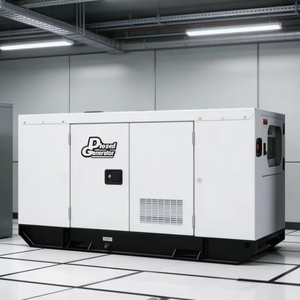 Générateur diesel silencieux 27,5 kVA 22 kW refroidi par <span class=keywords><strong>eau</strong></span> avec carter insonorisé pour station d'alimentation industrielle - Product Image 1