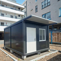Magasin Conteneur de 20 Pieds avec Fenêtres Ailées, Locaux Commerciaux Préfabriqués à Usage Domestique