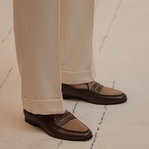 Chaussures belges en cuir véritable, style britannique, polyvalentes, pour le bureau et la carrière, à lacets, couleur contrastée, été, antidérapantes - Product Image 6