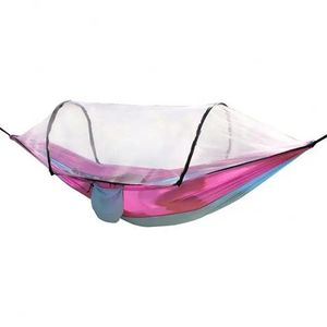 Grand hamac de camping avec <span class=keywords><strong>moustiquaire</strong></span> hamacs suspendus légers lit hamac à balançoire avec sangles d'arbre - Product Image 1