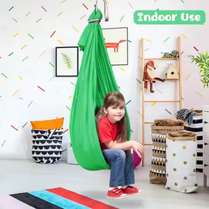 MingChan thérapie d'intérieur balançoire autisme, TDAH, couche d'Aspergers réversible enfants corde SwiAnti-Rollover sensoriel hamac balançoire - Product Image 5
