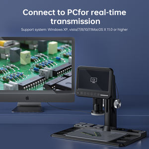 318-C Foto video 12MP 10,1-Zoll-LCD-Bildschirm Fernbedienung Autofokus 1600X 28LED Mobile Repair Digitales Elektronen kamera mikroskop - Product Image 6