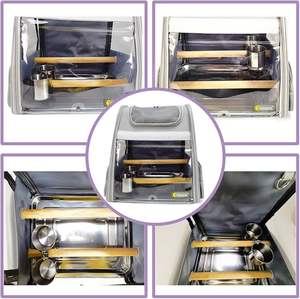 Tasses d'alimentation pour oiseaux-Plat de nourriture pour perroquet Mangeoires pour perroquets en acier inoxydable Bols à cage à eau avec support de pince pour perruche africaine - Product Image 5