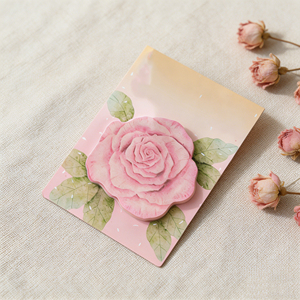 Pink Rose Design Memo <b>Pads</b> Self-Adhesive Sticky Notes Colorful Page Markers 145x55mm for <b>Writing</b> - Product Image 5