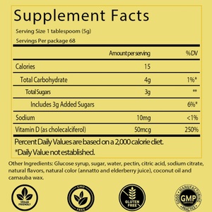 Gomitas de Vitamina D3 OEM/ODM Más Vendidas para Apoyar la Salud de los Huesos, los Dientes, el Estado de Ánimo y el Sistema Inmunitario, 60 Gomitas de D3 - Product Image 2