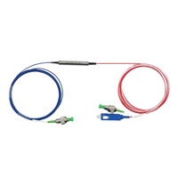 Module Multiplexeur/Démultiplexeur WDM CWDM DWDM à Fibre Optique FWDM 1310/1490/1550nm SC/UPC/APC 1m en Tube d'Acier/Boîtier ABS/LGX/Cassette