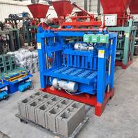 Machine semi-automatique électrique 4-35A à économie d'énergie pour la fabrication de blocs creux, sans cuisson, pour briques de béton et blocs de ciment, Congo